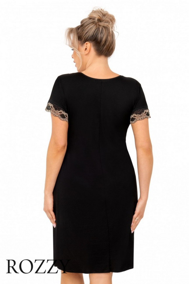 Сорочка вискозная Donna Hana Plus черная