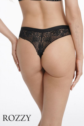 Трусы стринги Esotiq Ilusion 41032 черный/графитовый