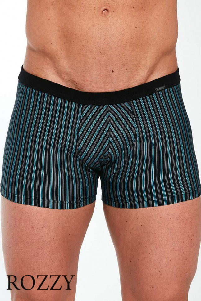 Трусы шорты мужские Cornette 912-3 черный/бирюзовый