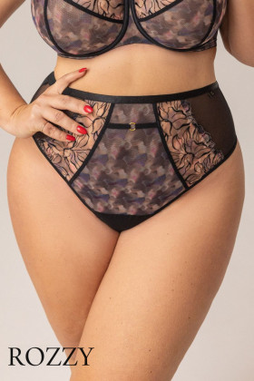 Трусы бразильяна Kris Line Blurry черный/мультиколор